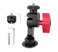 Violiica Support pour caméra d'action avec vis M6 x P1 x L40 mm pour GoPro Hero 11 10 9 8 7 6 5 et pour Dji Osmo Action en alliage d'aluminium noir