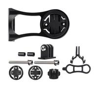 Violiica Support pour ordinateur de vélo et lampe de poche pour Cateye Garmin Bryton avec lampe de poche et support pour appareil photo - Support d'extension en plastique noir