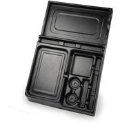 Violiica Support pour roue de vélo - Pour l'entretien et la réparation de vélo - Construction en plastique robuste avec base de 150 x 260 mm pour tables tournantes en alliage d'aluminium