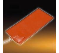 Violiica Tapis chauffant en silicone 15 W 12 V DC flexible résistant à l'huile pour réservoir d'eau hydraulique, 100 x 50 mm