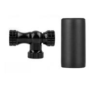 Violiica Valve de gonflage rapide pour vélo, tête de gonflage en alliage d'aluminium pour vélo de route et VTT, pour valves Presta et Schrader, noir