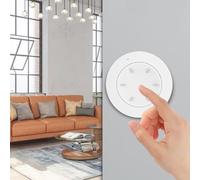 Violiica Zigbee Interrupteur à bouton pour variateur d'intensité Home pour éclairage, contrôle de la luminosité à une touche, accès à distance via le concentrateur, matériau ABS, blanc