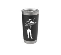 Violin Boy Sketch Musique folklorique pour garçons Gobelet isotherme en acier inoxydable double paroi