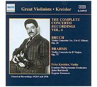 Bruch / Brahms – Concertos pour violon (Kreiseler, LPO, Barbirolli) – NAXOS – Import