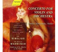 Violin Concertos Sibelius / Sitkovetsky / Marriner