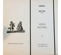 Violin Encores [Vinyl LP] Stanley Weiner, Gisèle Demoulin