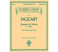 Violin Sonata in E Minor, K. 304, Violin/Piano, Schirmer's Library of Musical Classics