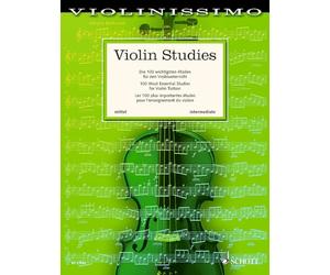 Violin Studies: Les 100 plus importantes études pour l'enseignement du violon. moyen. Vol. 4. violin.