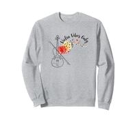 Violin Vibes Only Artistic Musicien Orchestra Art Sweatshirt