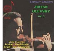 Julian Olevsky – Concertos pour violon (Brahms) – CD – Pack de 2 – NAXOS