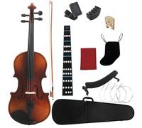 Violins Naturalc Jeu de violon en bois de tilleul brillant 1-8