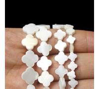 VIOLK Perles en coquillage naturelles, perles en forme de nacre blanche 6/8/10/12/14mm, 28 pièces, blanc, pour bricolage, bijoux, accessoires, décorations, mariage, scène, DIY, mode, cadeaux