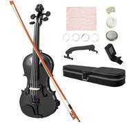 Violon 4/4 - ensemble de violon - HOMCOM - pour adultes et débutants avec étui archet colophane chevalet et épaulière - noir