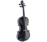 Violon 4/4 Entièrement Massif, Noir Avec Archet Et Étui
