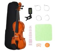 HomCom Violon 4/4 – étui, archet, accordeur, cordes de rechange – contreplaqué épicéa/érable