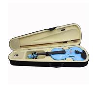 Violon 4/4 Pour Débutant Jeu De Cordes En Érable Bleu Avec Accessoires Instruments À Cordes Du Violon(3/4)