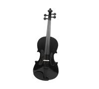 Violon Adulte Violon Acoustique Taille 4/4 Noir | Instrument à cordes en bois massif(Black)