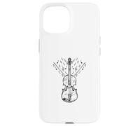 Violon avec Notes de clé Volante, Instruments de Musicien violoniste Coque pour iPhone 15
