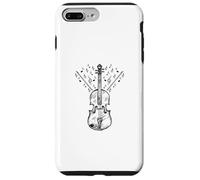 Violon avec Notes de clé Volante, Instruments de Musicien violoniste Coque pour iPhone 7 Plus/8 Plus