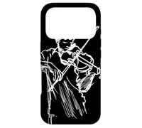 Violon Boy Line Art Fiddle Instrument de Musique Coque pour iPhone 17 Pro