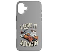 Violon Chat Musique Classique Adagio Chaton Violoniste Coque pour iPhone 16 Plus