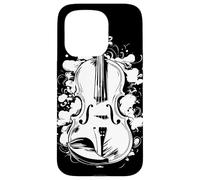 Violon Dessin Fiddle Musique Baroque Coque pour iPhone 15 Pro
