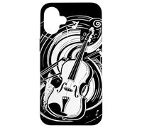 Violon Dessin Fiddle Orchestre d'harmonie Coque pour iPhone 16 Plus