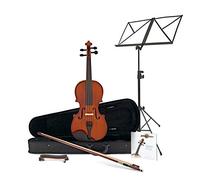 Violon d'Étude 1/4 + Pack Accessoires par Gear4music | Pour Débutants de 4-7 Ans, Bois de Qualité, Mécaniques Fines pour un Accordage Rapide et Stable, Épaulière et Pied Inclus