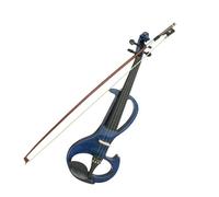 Violon Électrique Coloré 4/4 Caisse En Bois Instrument De Musique Professionnel Instruments À Cordes Du Violon(Blue)