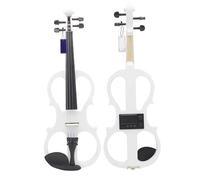 Violon Électrique Silencieux 4/4 Corps En Érable Avec Archet Étui Câble Pour Casque Et Accessoires D'épaulette(Set2)