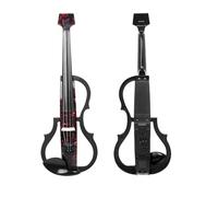 Violon Électrique Silencieux 4/4 Instrument À Cordes Avec Épaulière Et Accessoires Pour Casque Audio(10 Set 5)