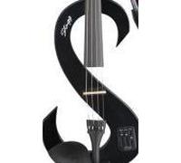 Violon électrique - Stagg - EVN 4/4 BK - Bois massif - Finition noire métallisée - Silencieux