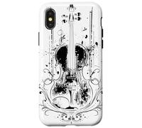 Violon Esquisse Violon Instrument de musique Coque pour iPhone X/XS