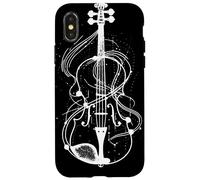 Violon Esquisse Violon Instrument de musique Coque pour iPhone X/XS