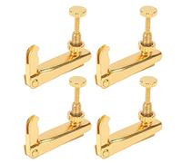 Violon Fine Accordeurs 4Pcs 3/4 - 4/4 Violoncelle Outil de Corde Remplacement Instrument Accessoires pour Instrument à Cordes (Or)