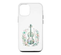 Violon Fleuri Vintage Musique Classique Coque pour iPhone 12/12 Pro