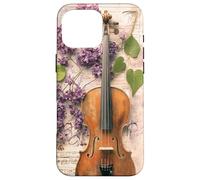 Violon Fleurs Musique Classique Musicien Violon Vintage Coque pour iPhone 16 Pro Max