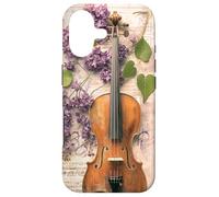 Violon Fleurs Musique Classique Musicien Violon Vintage Coque pour iPhone 17