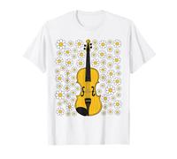 Violon Floral Fleurs Violoniste Printemps Été Musicien T-Shirt