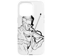 Violon Guy Sketch Violoncelle Coque pour iPhone 15 Pro Max