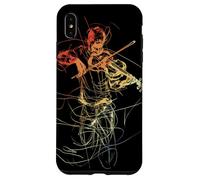 Violon Guy Vintage Dessin d'une ligne pour garçons Coque pour iPhone XS Max