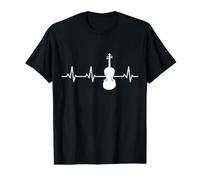 Violon Heartline Fiddler Viola T-Shirt Graphique avec Valeur