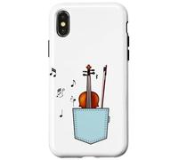 Violon in The Pocket Viola Music Teacher Student Violonist Coque pour iPhone X/XS