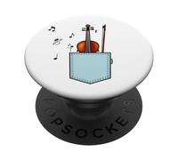 Violon in The Pocket Viola Music Teacher Student Violonist PopSockets PopGrip Adhésif