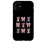 Violon Instrument Violoniste Fille Coquette Arc Rose Maman Coque pour iPhone 11