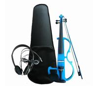Violon Instruments De Musique Violon Électronique 4/4 Design Élégant Idéal Pour Débutants Et Adultes Apprenez À Jouer(Blue)