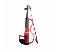 Violon Instruments De Musique Violon Électronique 4/4 Design Élégant Idéal Pour Débutants Et Adultes Apprenez À Jouer(Type1 Red)