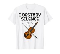 Violon, Je détruis Le Silence, violoniste Musicien drôle T-Shirt
