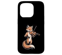 Violon Jouant du Renard Mignon Musique Orchestre Fantaisie Coque pour iPhone 15 Pro