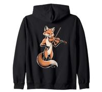 Violon Jouant du Renard Mignon Musique Orchestre Fantaisie Sweat à Capuche